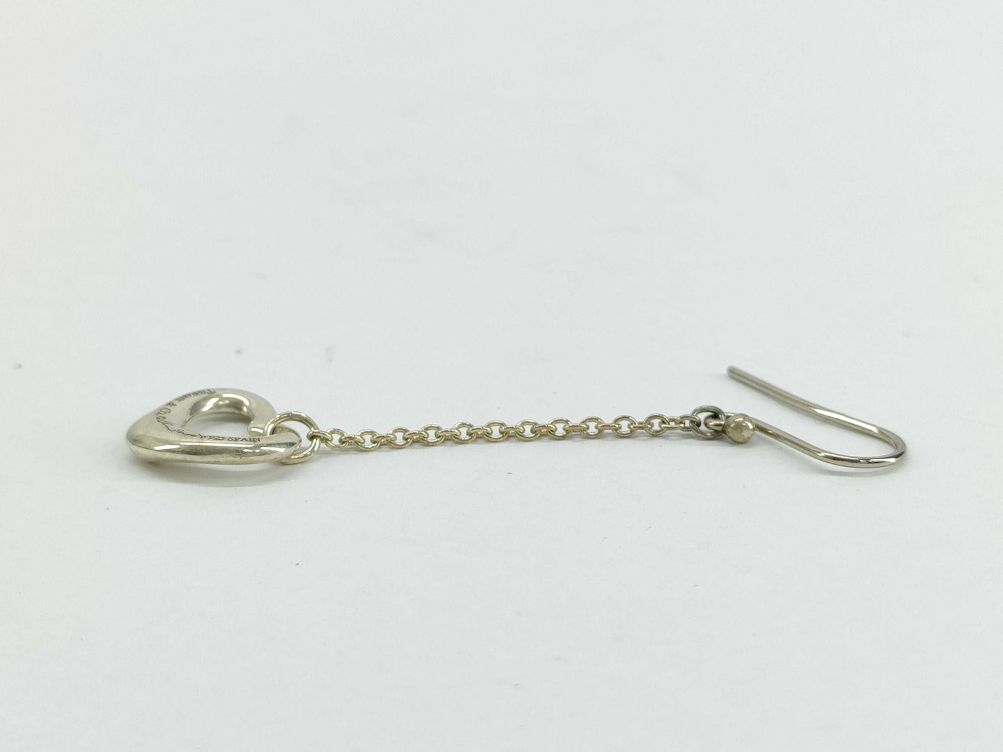 Tiffany & Co. Tiffany Open Heart Earrings, SV925 Silver, 1.1g, Single Earring