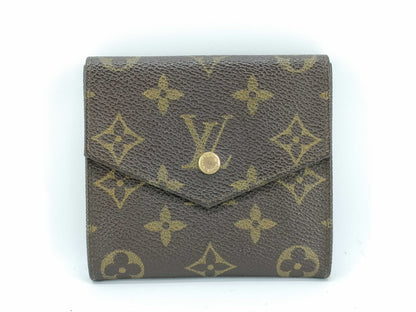 LOUIS VUITTON Monogram Porte Monnaie Bi-E Carte Credit M61652 Wallet with Unknown Serial Number