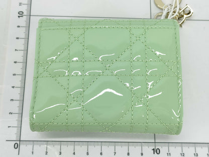 Dior Lady Dior Lotus Wallet Green Wallet