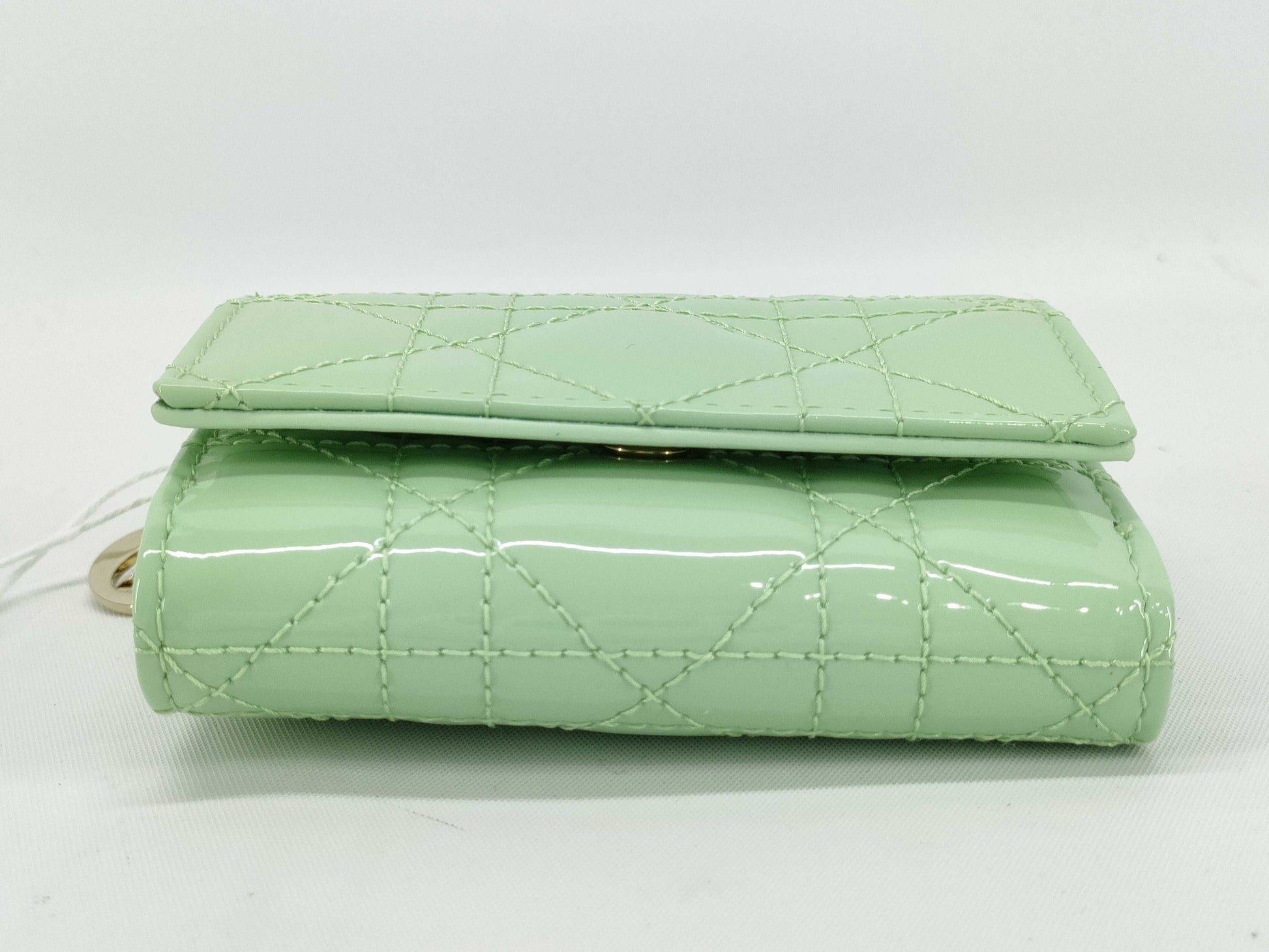 Dior Lady Dior Lotus Wallet Green Wallet