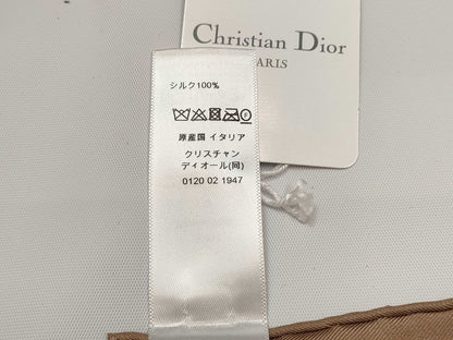 Dior Silk Scarf Pink Beige