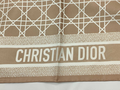 Dior Silk Scarf Pink Beige