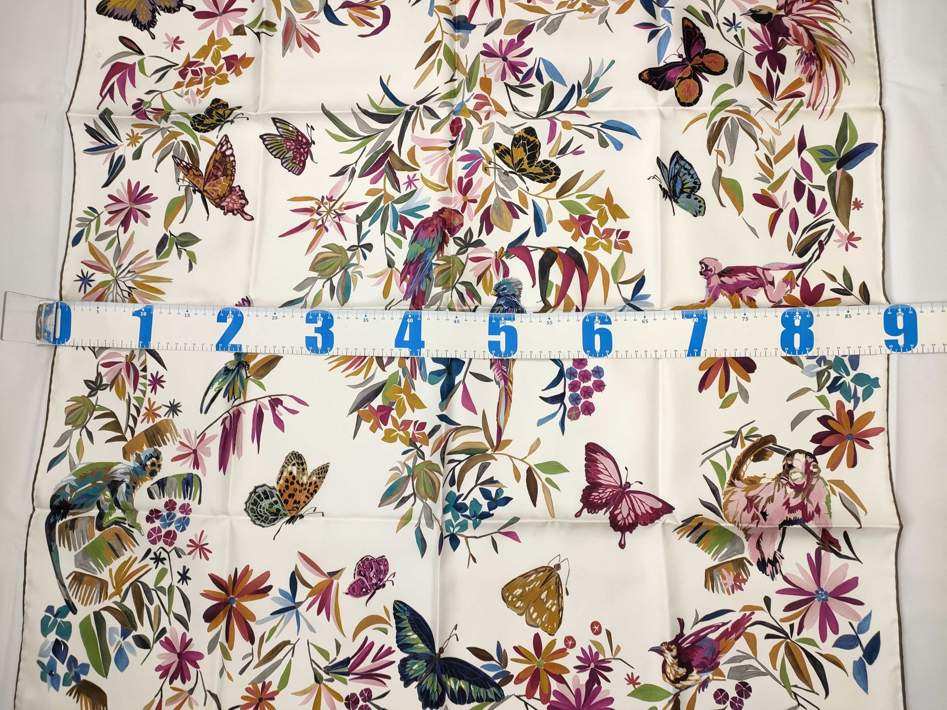 Dior Silk Scarf White Scarf