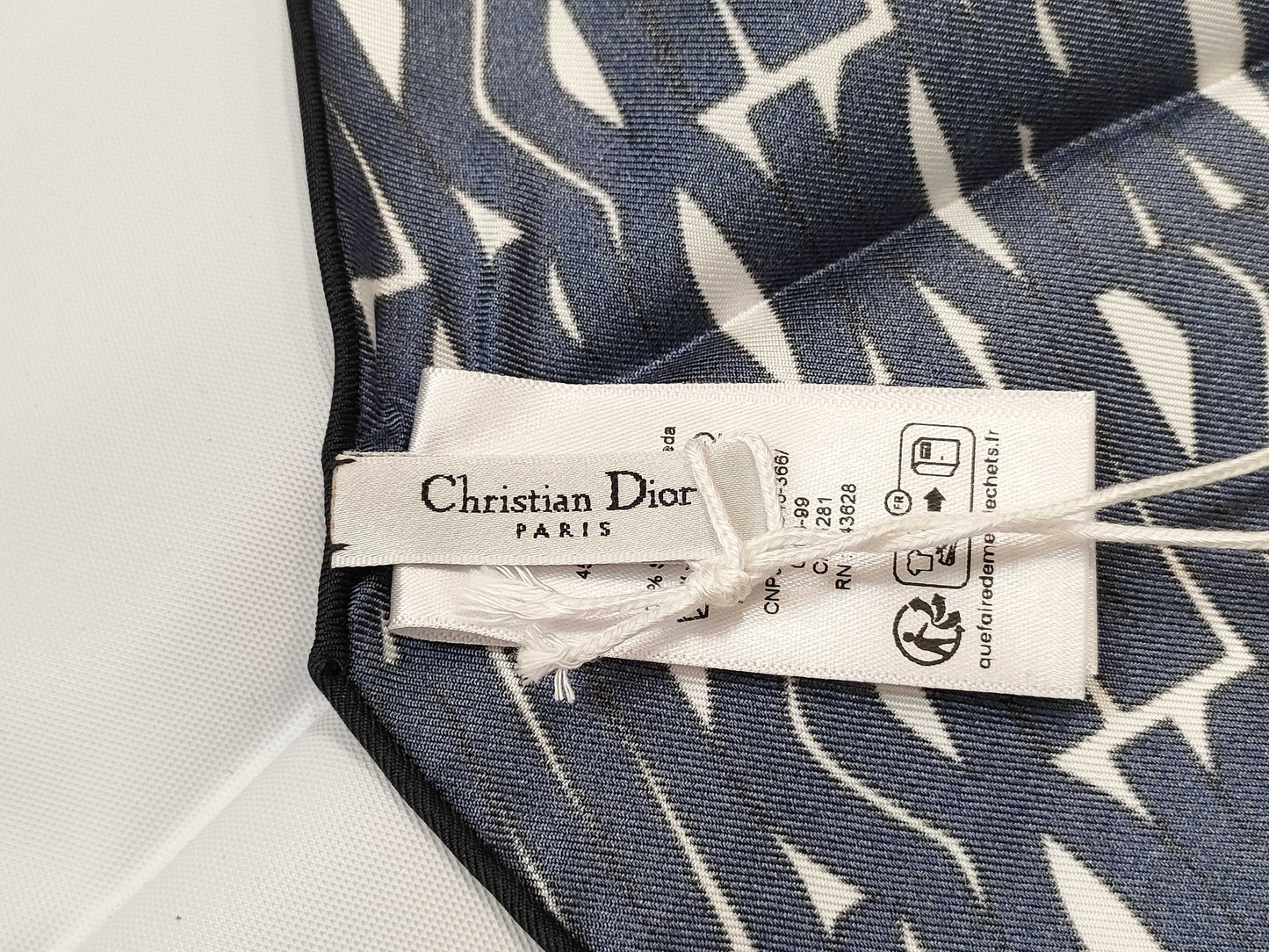 Dior Silk Scarf Blue Scarf