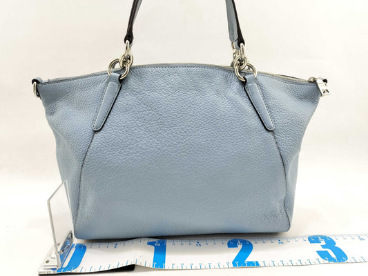 COACH Leather Handbag L1848-F28993 Light Blue Handbag