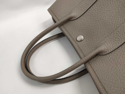 HERMES Garden Party 30 TPM Country Asphalt D Stamped Handbag