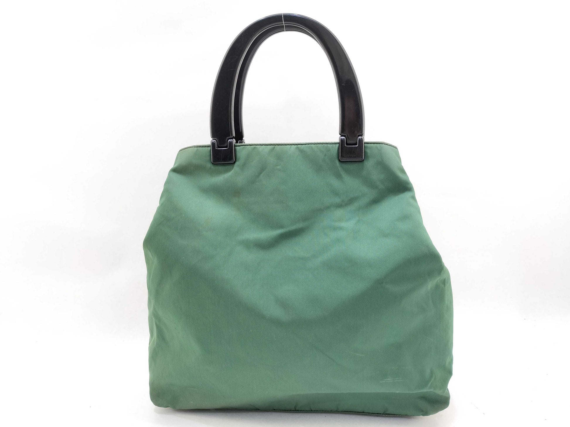 PRADA Nylon Prada Nylon Plastic Hand Tote Bag