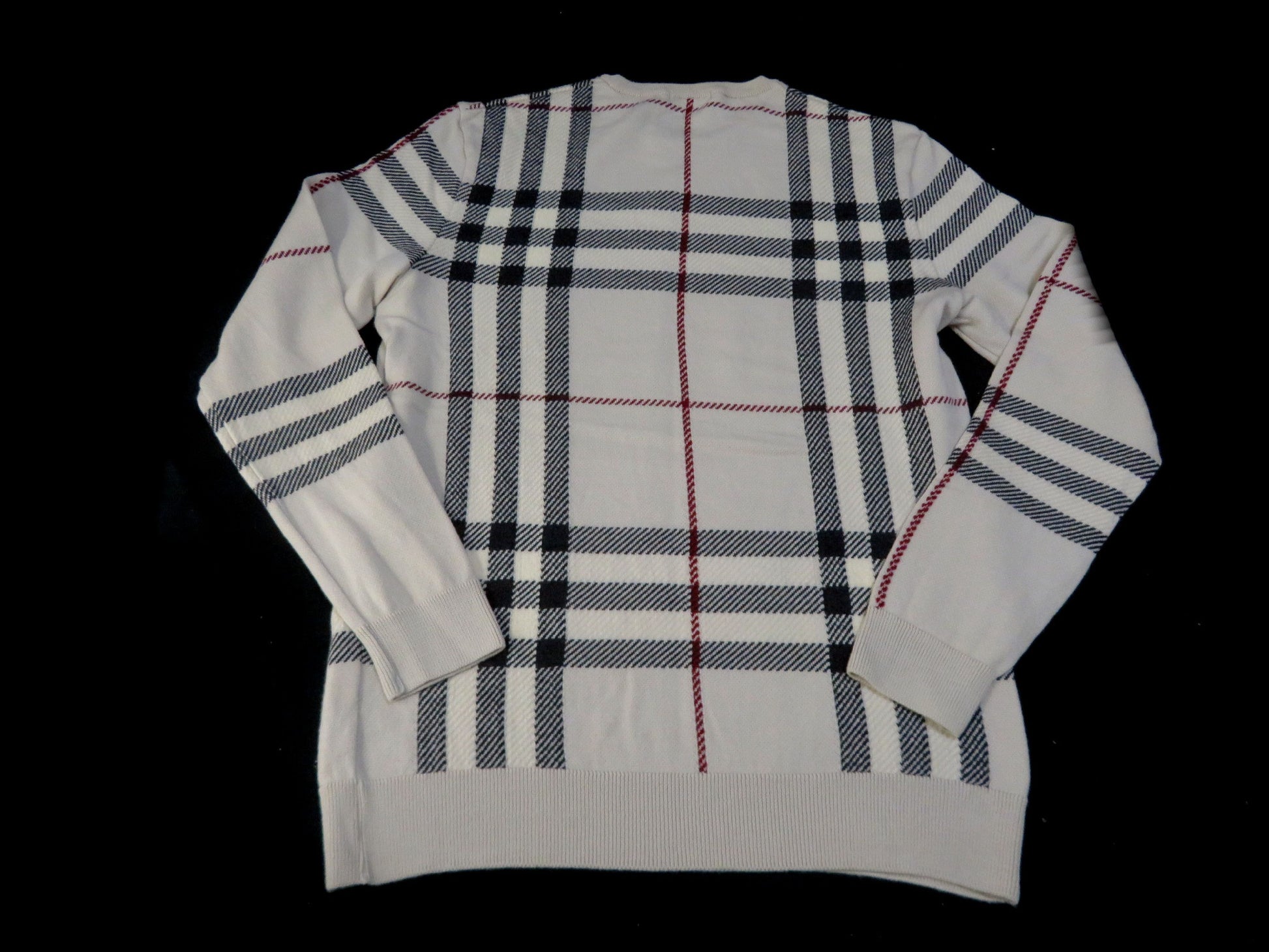 BURBERRY Check Knit Top
