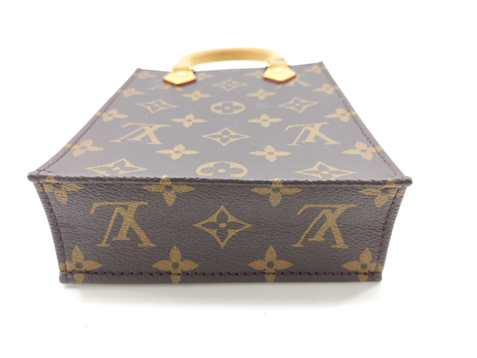 LOUIS VUITTON Monogram Petite Sac Plat M81295 Handbag