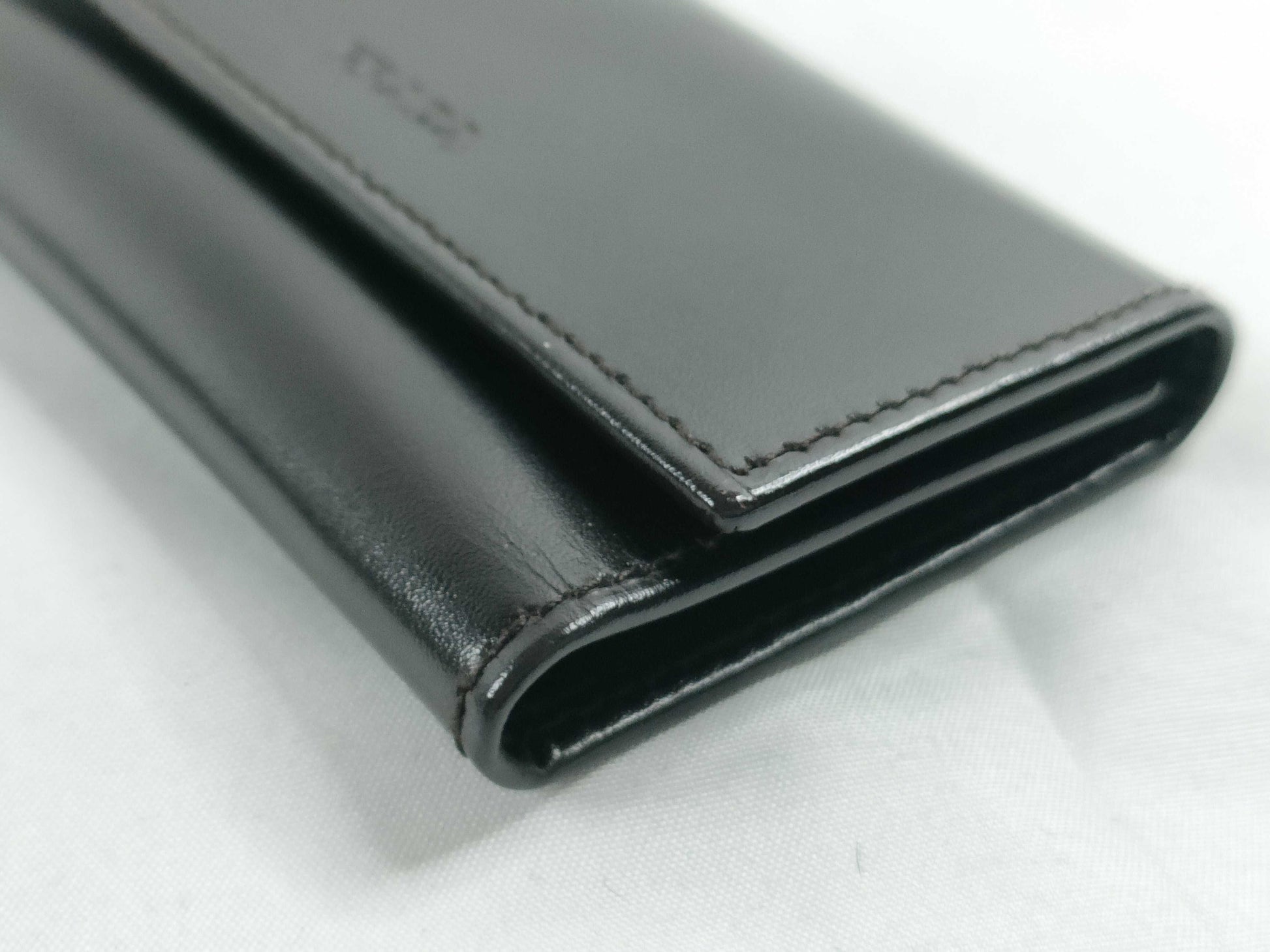 PRADA Prada Black Leather Key Case with Box and Certificate of Authenticity