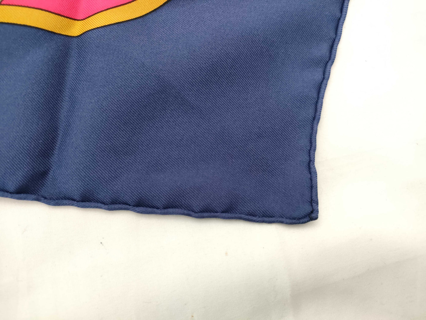 HERMES Carré Hermès Carré 90 Grand Large Silk Scarf Blue Other Accessories