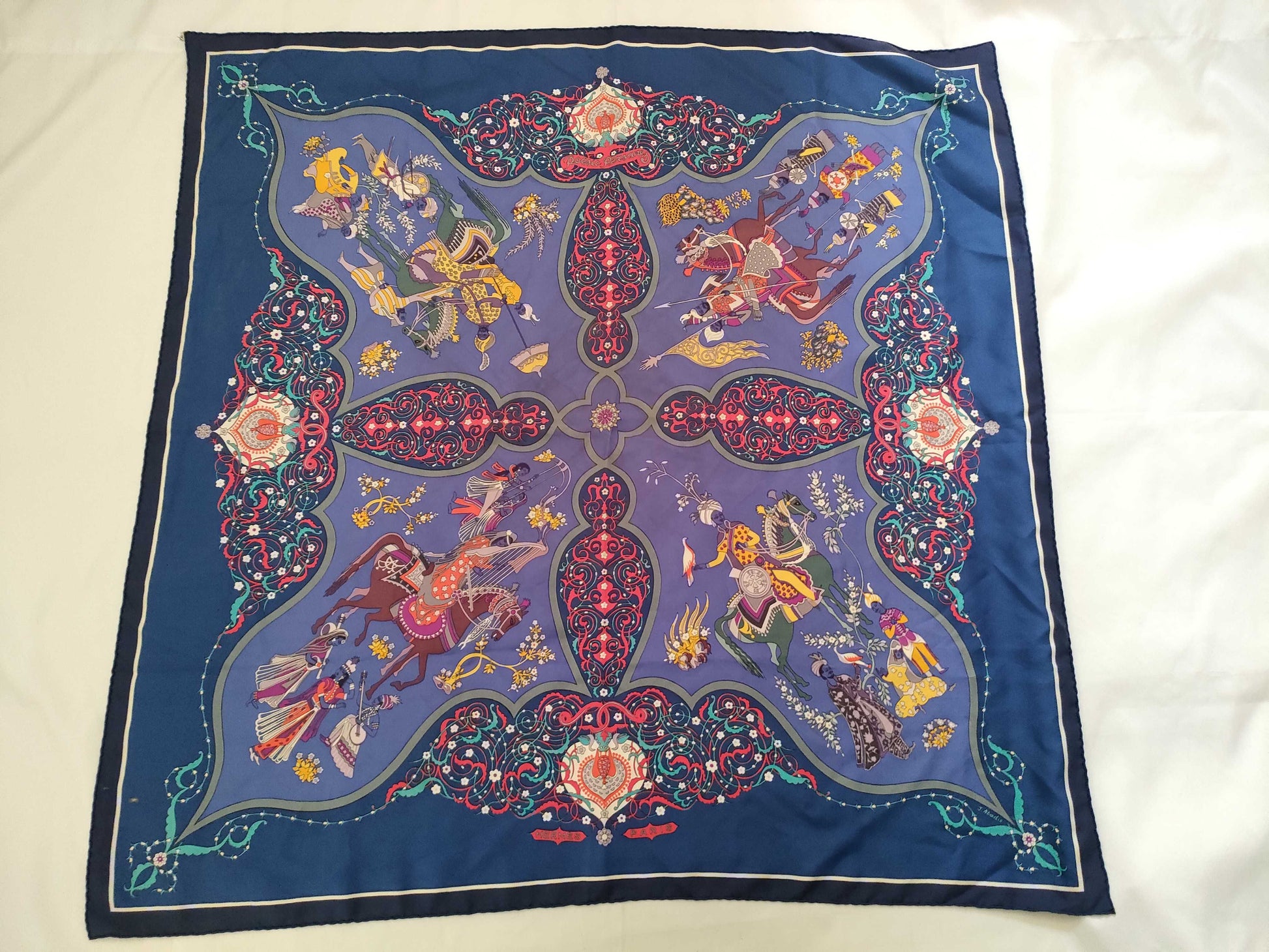 HERMES Carre Hermes Scarf Carre Persian Poem No Tag Other Accessories
