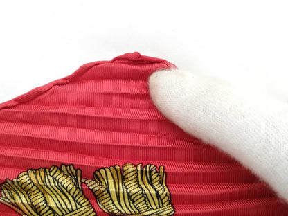 HERMES Carre Hermes Scarf Pleated Carre with Box Other Accessories