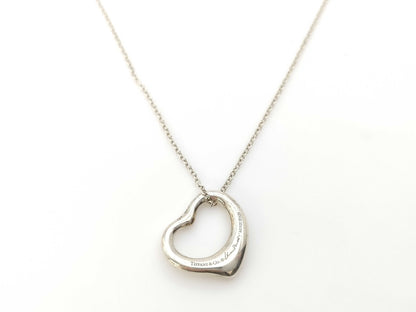 Tiffany & Co. Open Heart 5PD 925 3.2g Necklace 