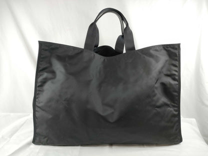 PRADA Tessuto Nylon and Leather Tote Bag, Black, VA1001