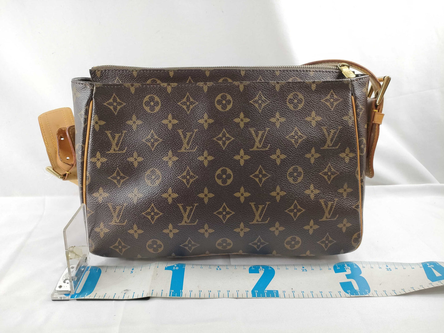 LOUIS VUITTON Monogram Viva Cite GM M51163 Shoulder Bag with Rip