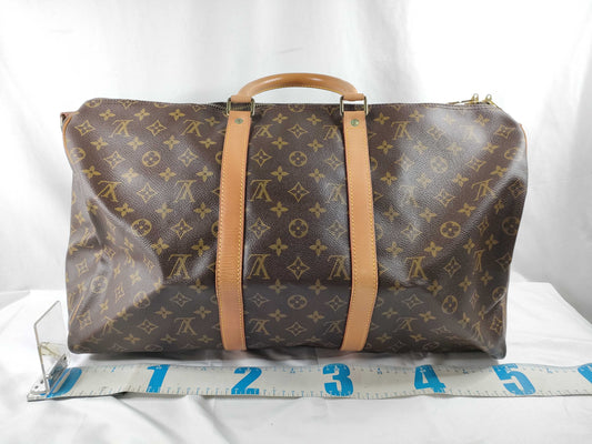 LOUIS VUITTON Monogram Monogram M41416 Keepall Bandouliere 50 Boston Bag