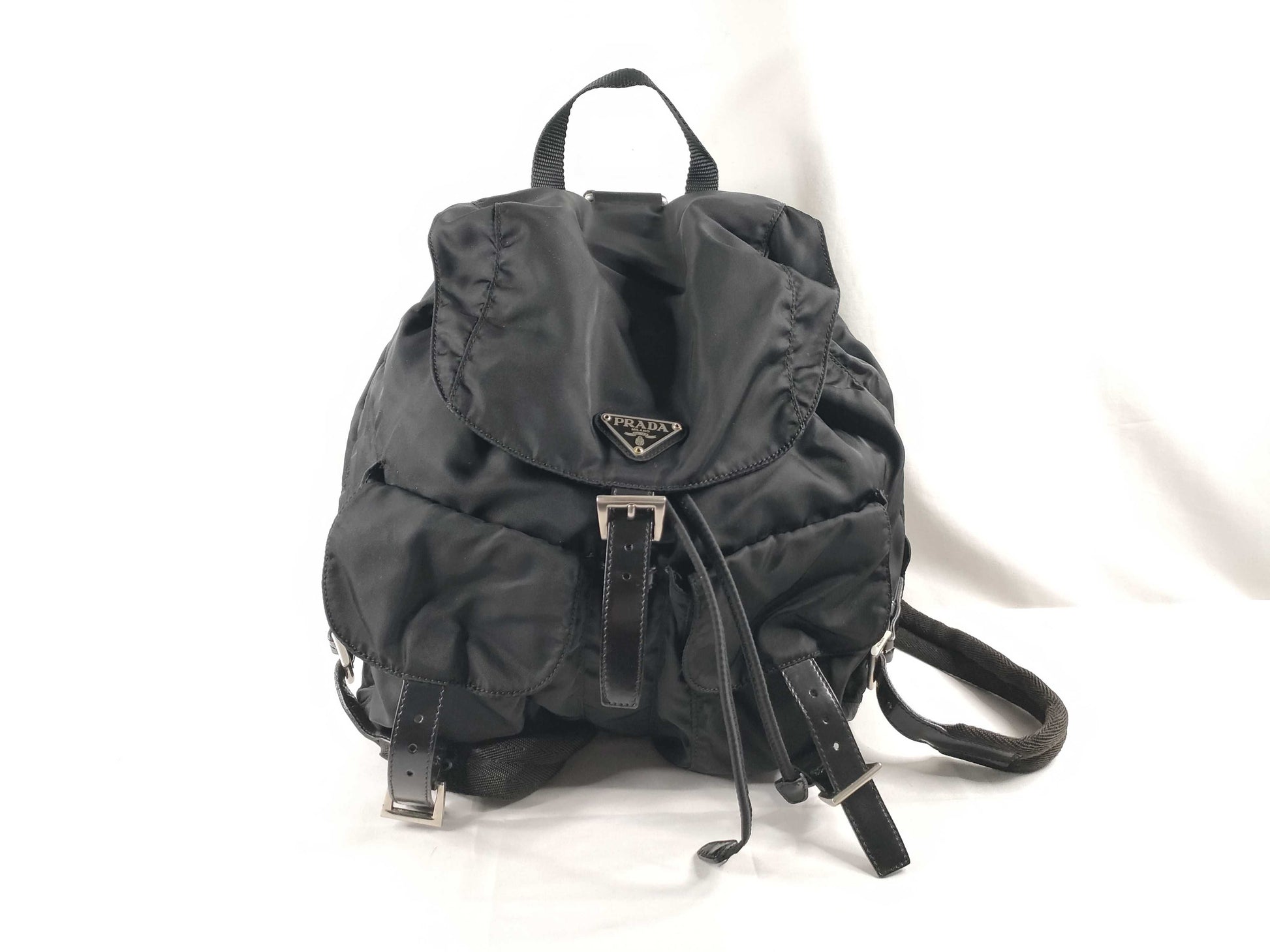 PRADA Nylon Prada Backpack Black Rucksack