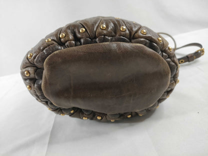 Miu Miu shoulder bag with drawstring and studs