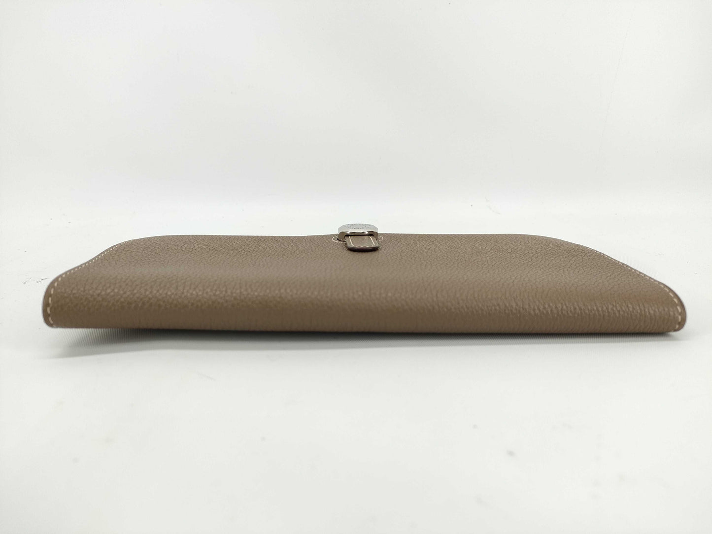 HERMES Dogon GM Etoupe X Stamped Wallet