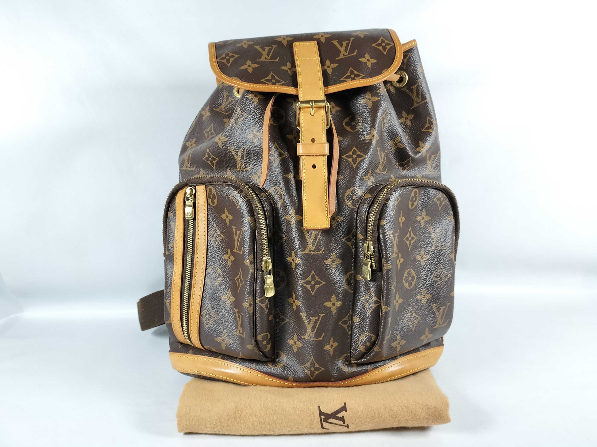 LOUIS VUITTON Monogram LOUIS VUITTON Sac Ado Bosphor Monogram Backpack M40107 Backpack