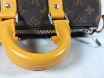 LOUIS VUITTON Monogram Louis Vuitton Keepall Bandouliere 25 2-Way Monogram Macassar Shoulder Bag RFID Model M12733 Handbag