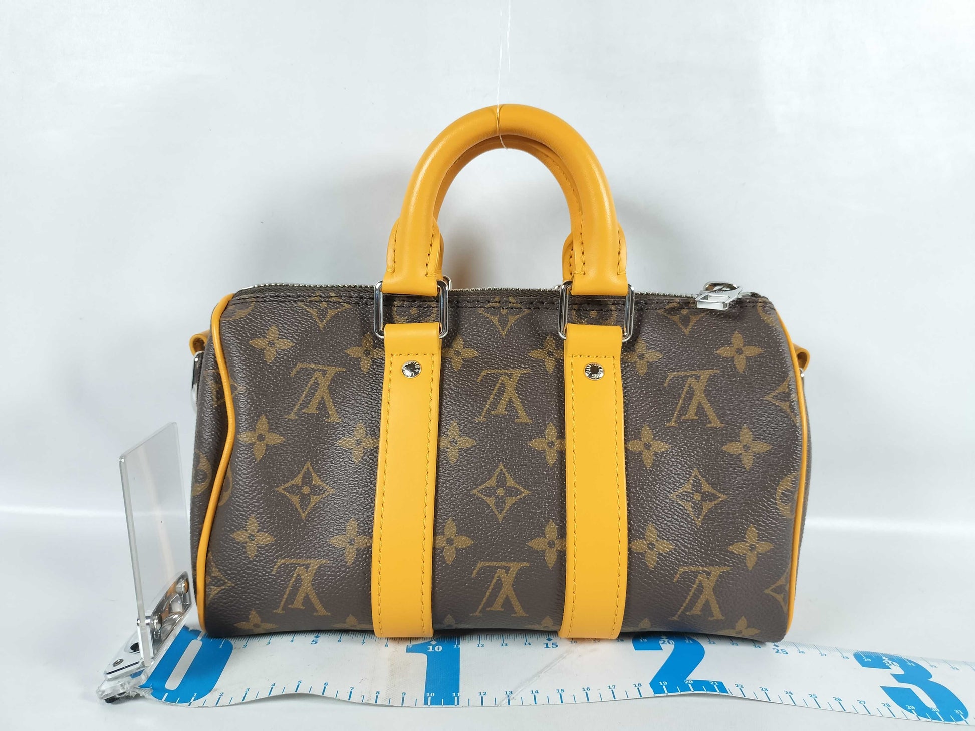 LOUIS VUITTON Monogram Louis Vuitton Keepall Bandouliere 25 2-Way Monogram Macassar Shoulder Bag RFID Model M12733 Handbag