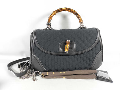 GUCCI Bamboo GUCCI Microssima New Bamboo 2-Way Handbag Chain Shoulder Bag 240241 486628 Handbag