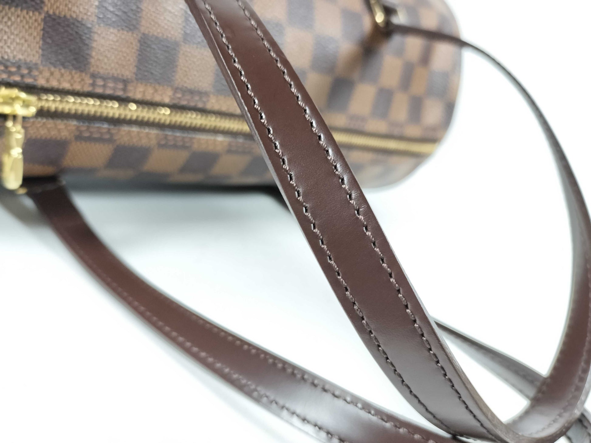 LOUIS VUITTON Damier Papillon 30 Shoulder Bag N51303 with Pouch