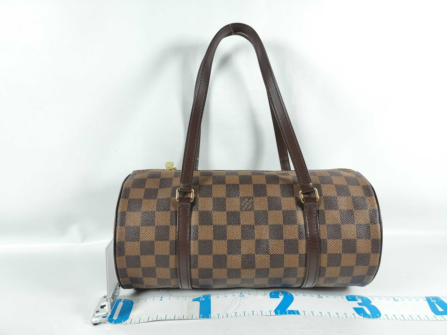 LOUIS VUITTON Damier Papillon 30 Shoulder Bag N51303 with Pouch