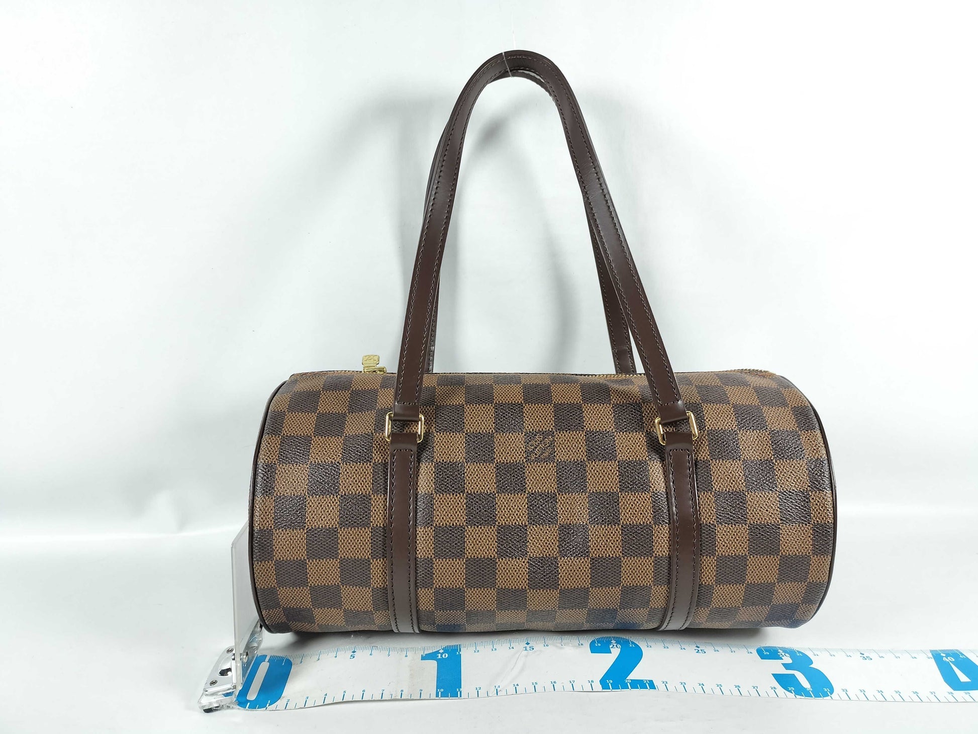 LOUIS VUITTON Damier Papillon 30 Shoulder Bag N51303 with Pouch