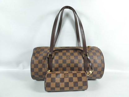 LOUIS VUITTON Damier Papillon 30 Shoulder Bag N51303 with Pouch