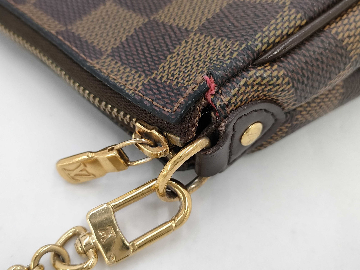LOUIS VUITTON Louis Vuitton Damier Ebene Eva Shoulder Bag