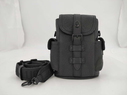 LOUIS VUITTON Louis Vuitton Taurillon Monogram Nano Christopher Backpack M83164