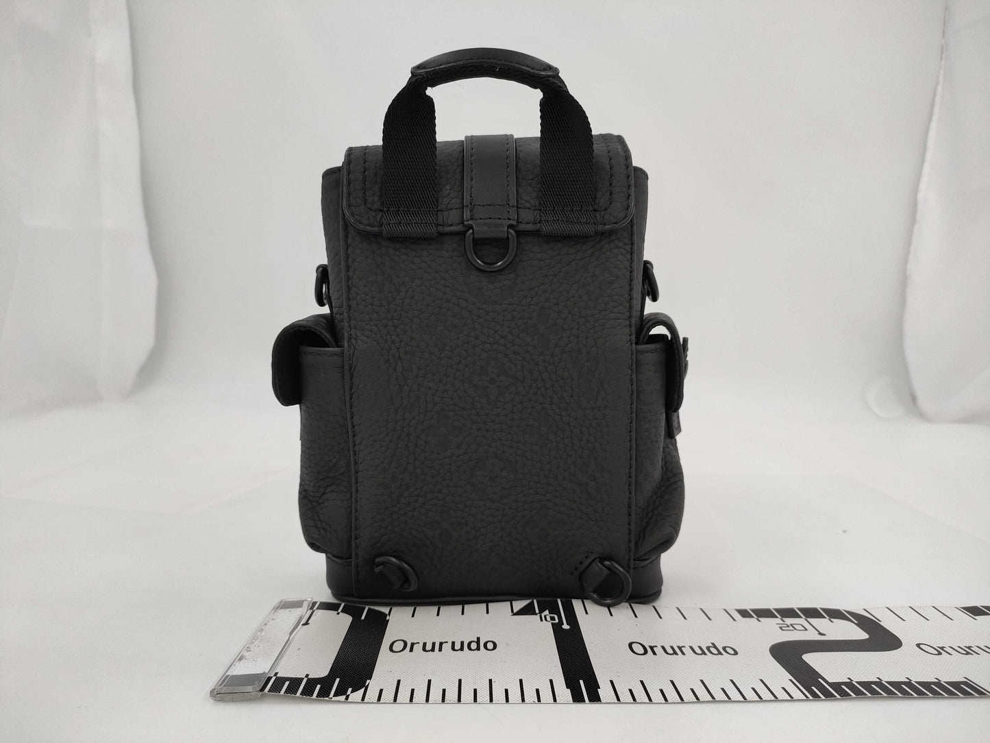 LOUIS VUITTON Louis Vuitton Taurillon Monogram Nano Christopher Backpack M83164