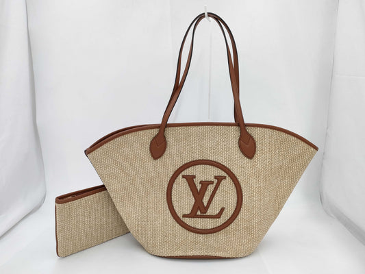 LOUIS VUITTON Knit Raffia Saint Jacques NM Tote M59963 Tote Bag