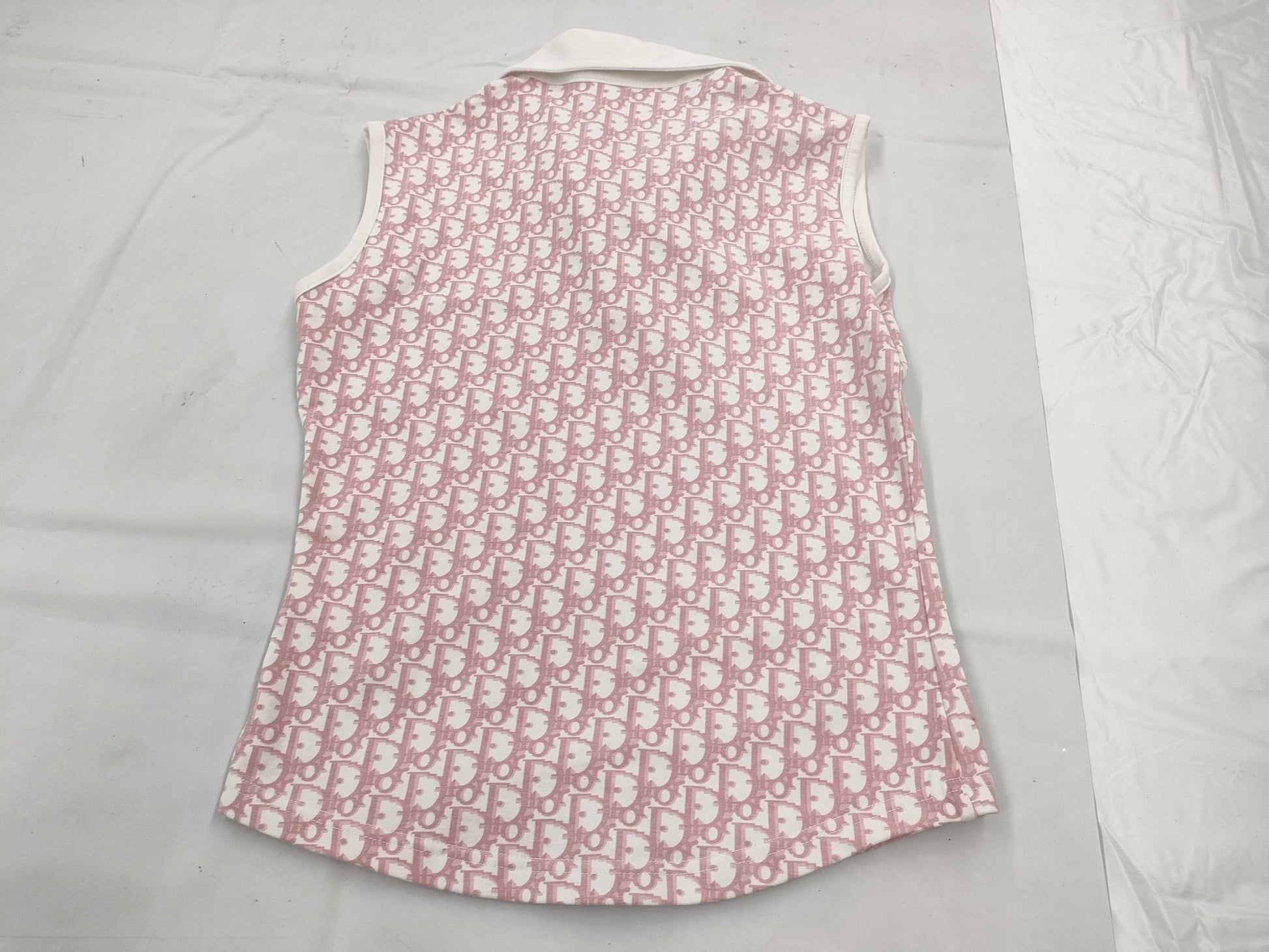 Dior Trotter Print Pink Sleeveless Top #36