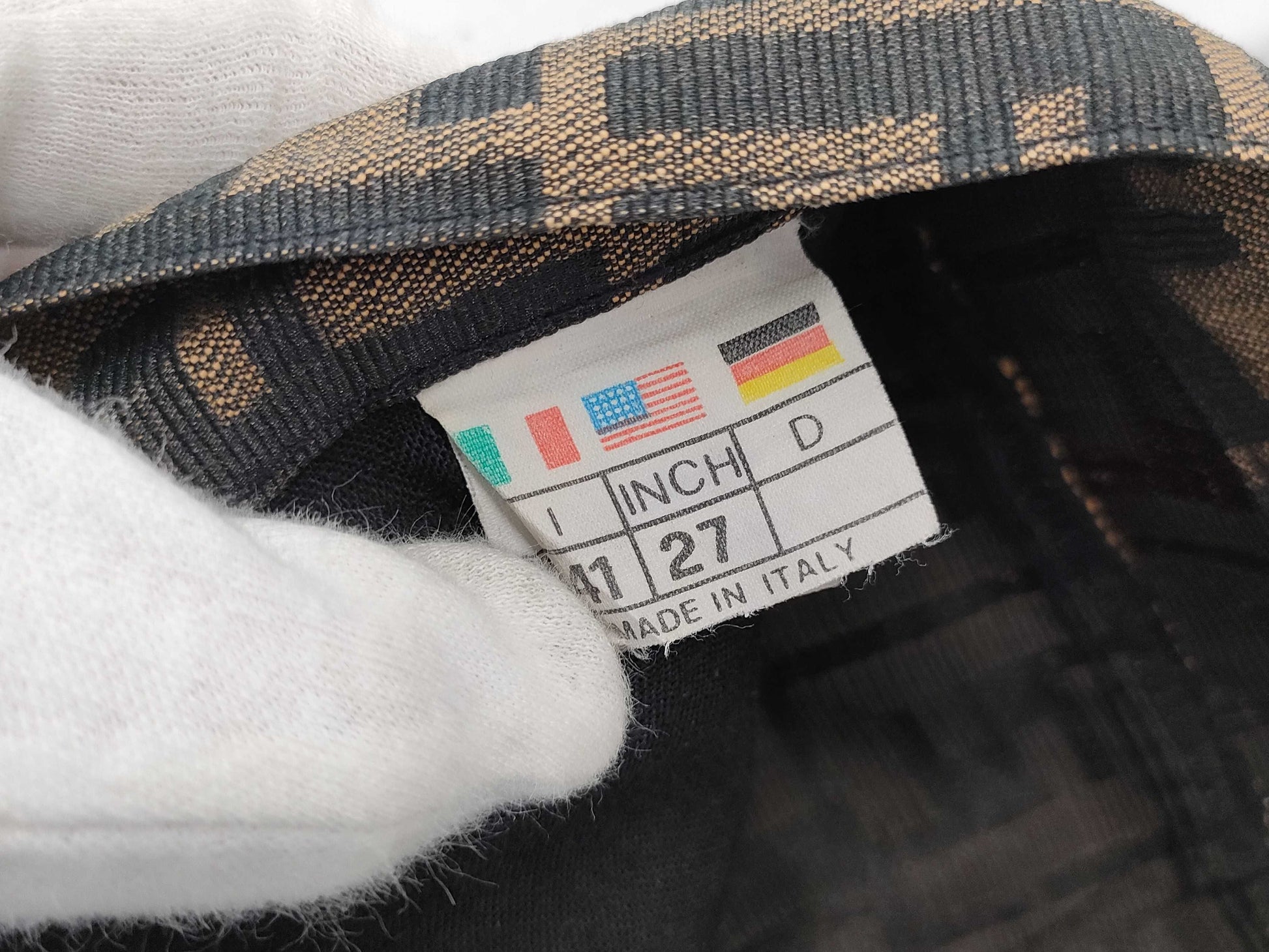 FENDI Zucca Pants Brown 41/27 inch