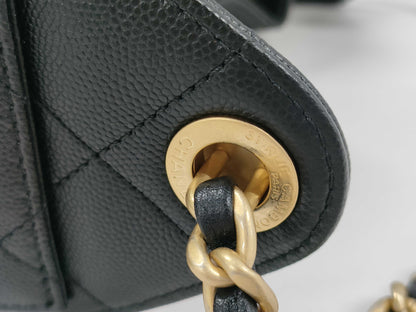CHANEL Chanel 25 Mini Black G Hardware Shoulder Bag
