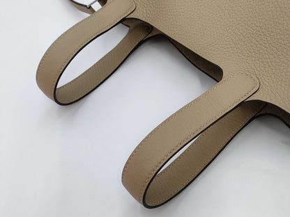 HERMES Picotin Lock 18 Taurillon Clemence Leather x Silver Hardware K Stamp Handbag