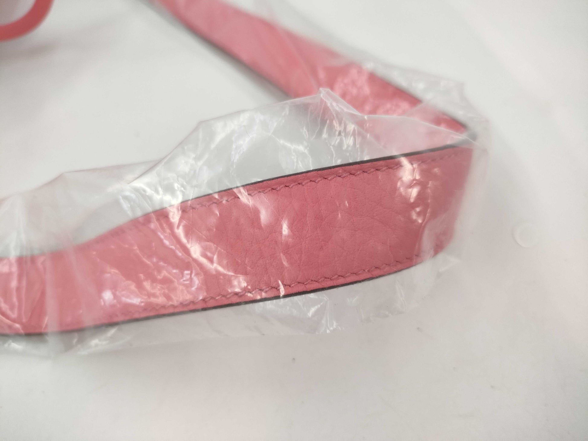 HERMES Mini Lindy 2 Rose Lipstick x Taurillon Clemence x Silver Hardware x Double Stamp Shoulder Bag