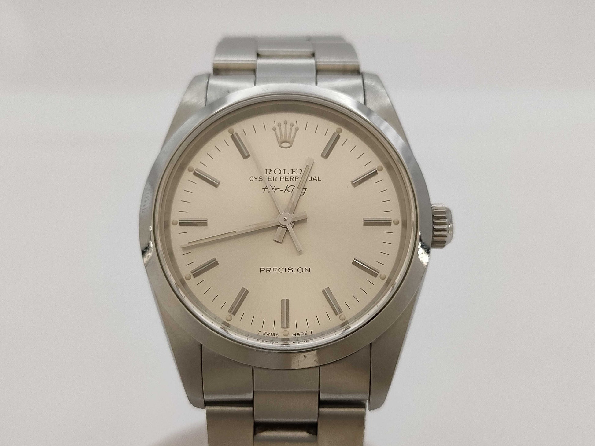ROLEX 14000 X763986 Silver Dial Boys' Watch