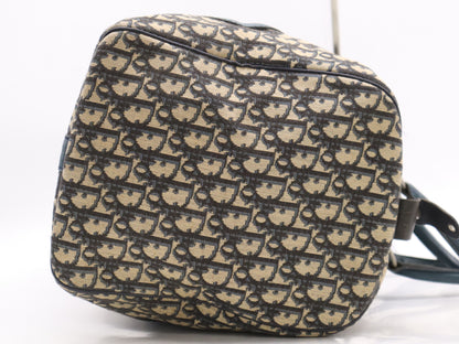 Dior Leather Trotter Boston Bag Ivory Green SV Hardware