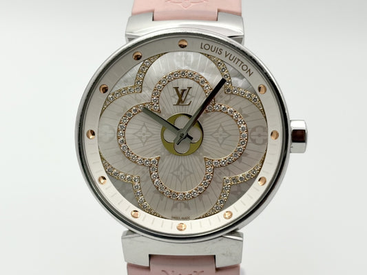 LOUIS VUITTON Tambour QA021 TO8285 Shell Dial Quartz Men's Watch