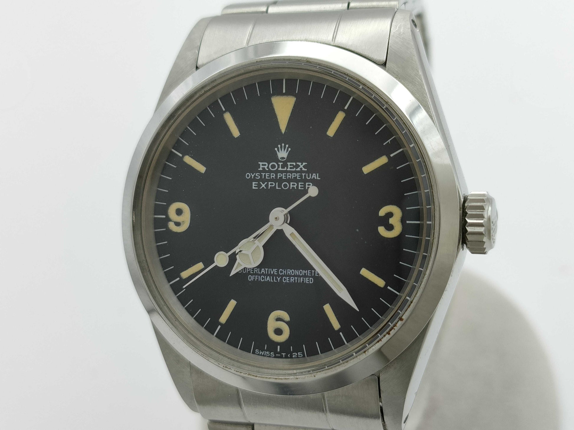 ROLEX 1016 2173382 Black Dial Tritium Oyster Breath Men's Watch