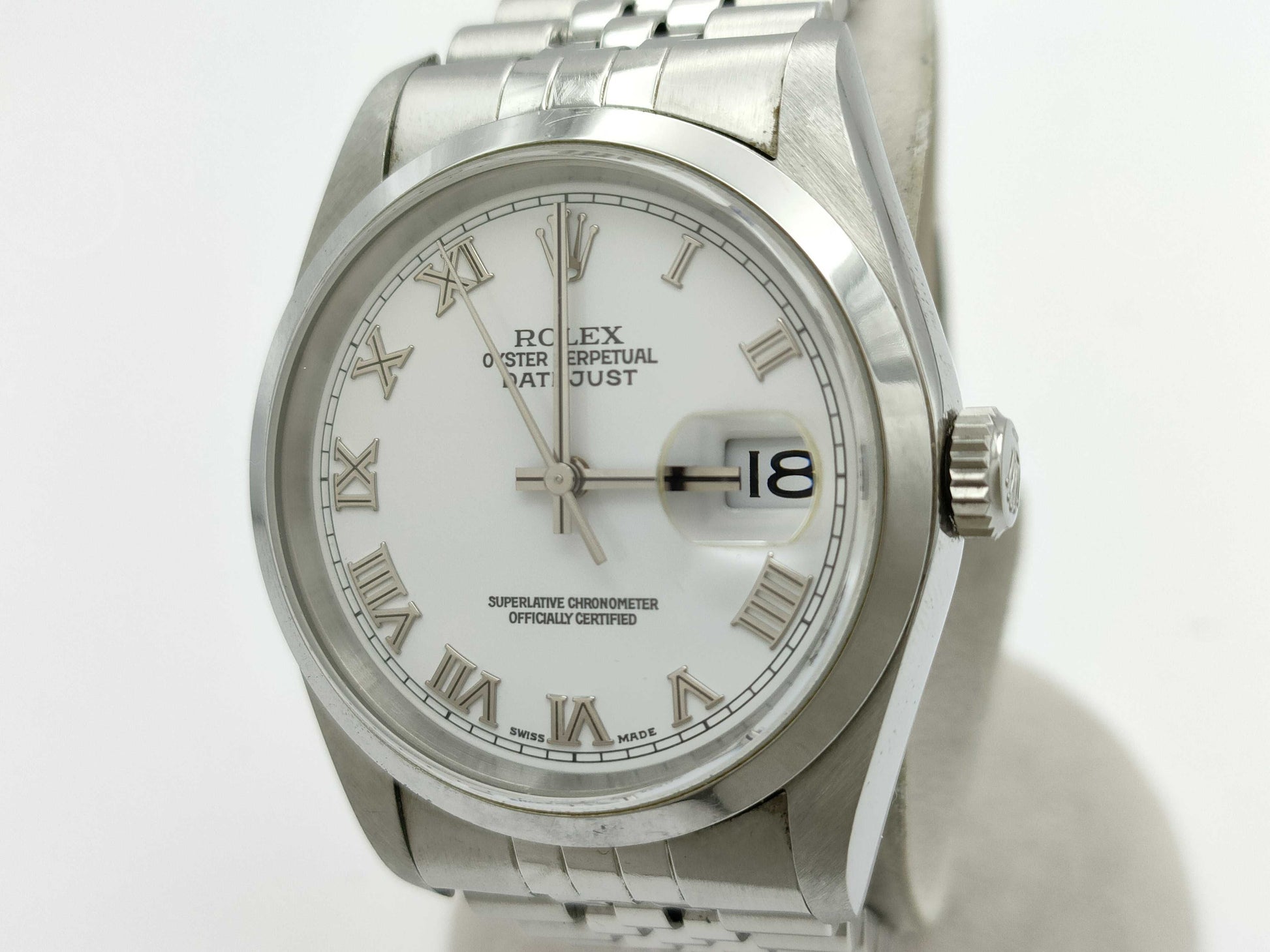 ROLEX 16200 Y371511 White Dial Jubilee Breath Men's Watch