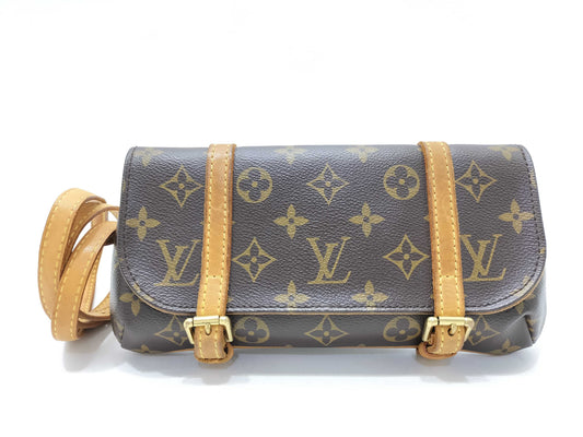 LOUIS VUITTON Monogram Pochette Marel Waist Bag M51159 MI0045 Strap Clutch Bag