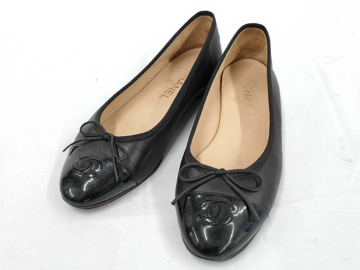 CHANEL Cocomark Black A02819 Size 38C Pumps 54 Pumps