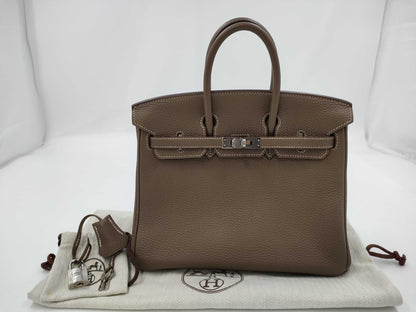 HERMES Birkin 25 Togo Etupe SV Hardware □R Engraved Handbag