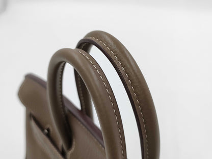 HERMES Birkin 25 Togo Etupe SV Hardware □R Engraved Handbag